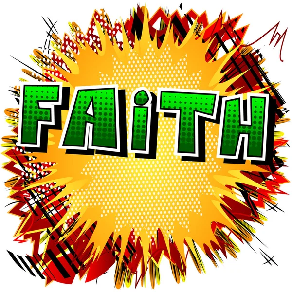 Faith - Стиль коміксів . — стоковий вектор