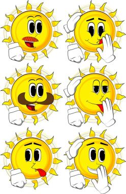 Başka bir güneş rahatlatıcı çizgi film güneş.