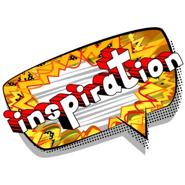 İlham - çizgi roman tarzı kelime.