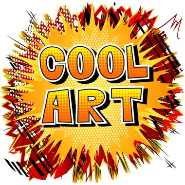 Resim - arka plan üzerinde çizgi roman tarzı kelime serin.