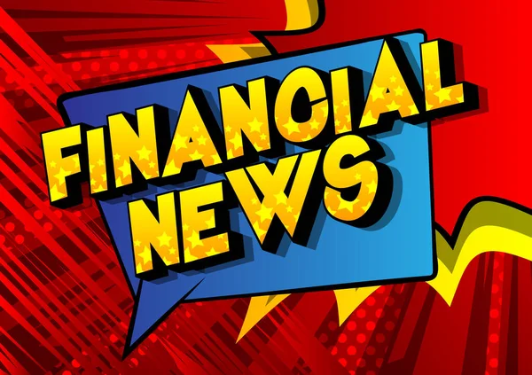 Financial News Serietidningsstil Ord Abstrakt Bakgrund — Stock vektor