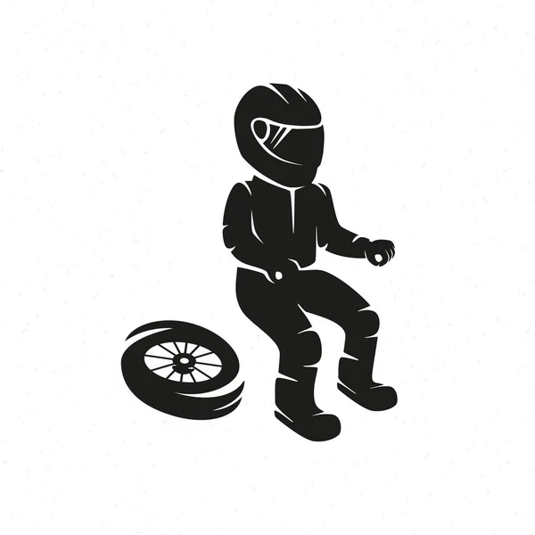 バイクのコミック画像 — ストックベクタ