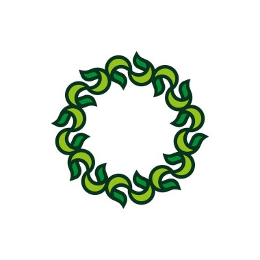 Modern bir tarzda bitkisel çerçeve