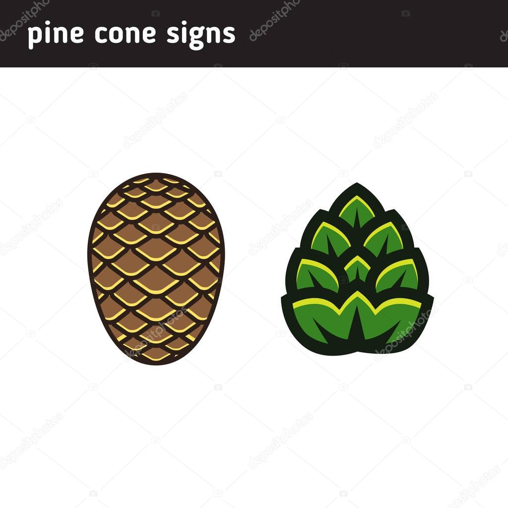 Signs of a cone or inflorescence