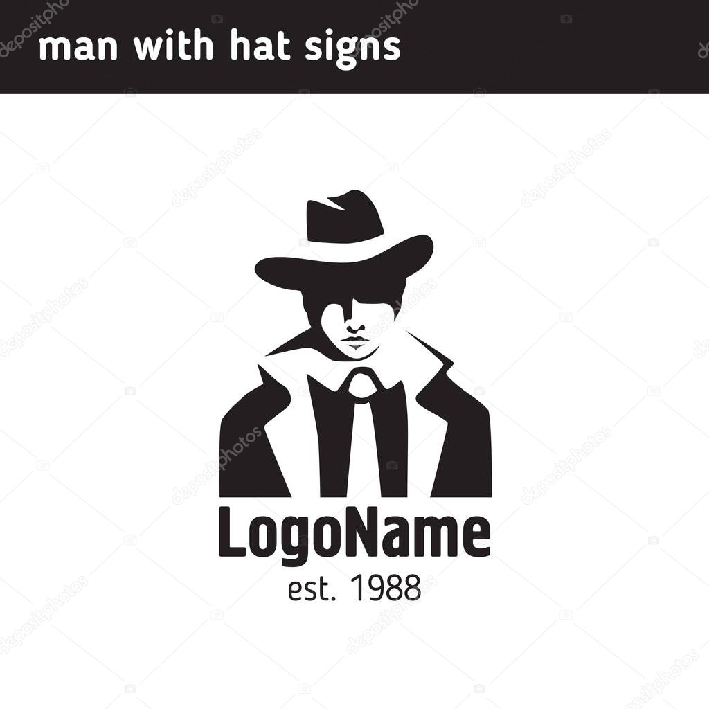 logo man in a hat