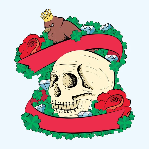 Illustration du crâne — Image vectorielle