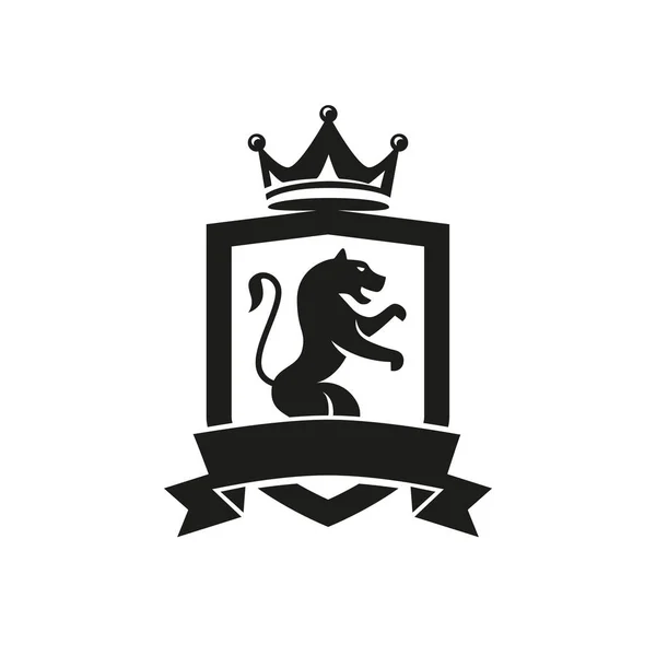 Heraldika cat logo čar — Stockový vektor