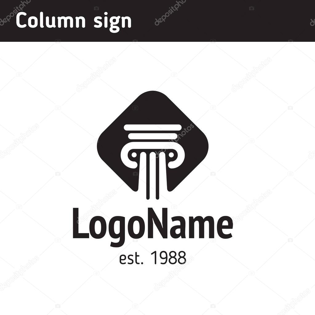 Logo monument variant with monochrome