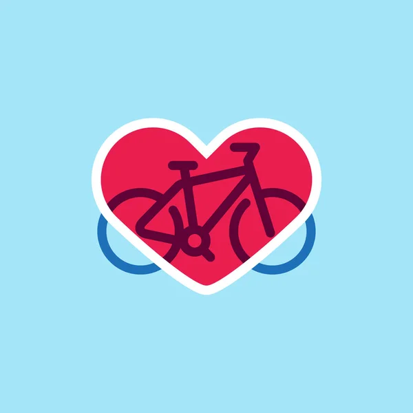 Ilustración en mi bicicleta de transporte favorita — Vector de stock