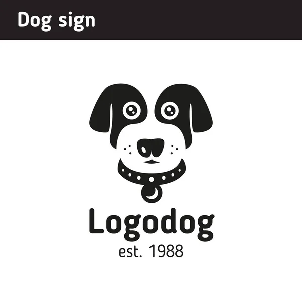 Signo de mascota, cara de perro Vectores De Stock Sin Royalties Gratis