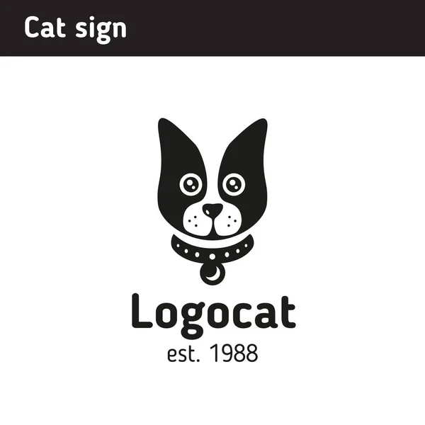 Signo de mascota, cara de gato Vectores De Stock Sin Royalties Gratis