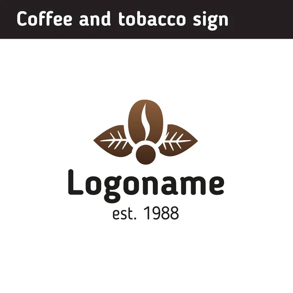 Plantilla de logotipo para una cafetería Ilustración De Stock