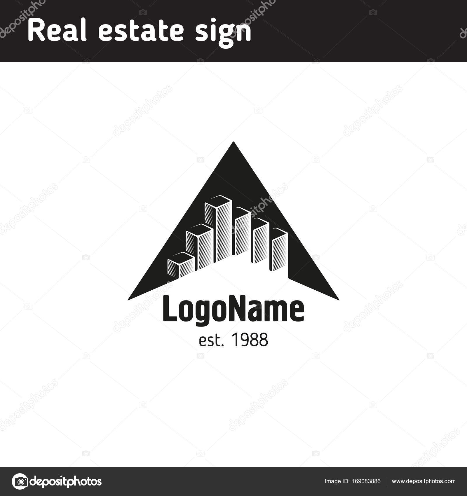 Logo til et byggefirma Stockvektor af ©poladroid 169083886, image size:1600x1700