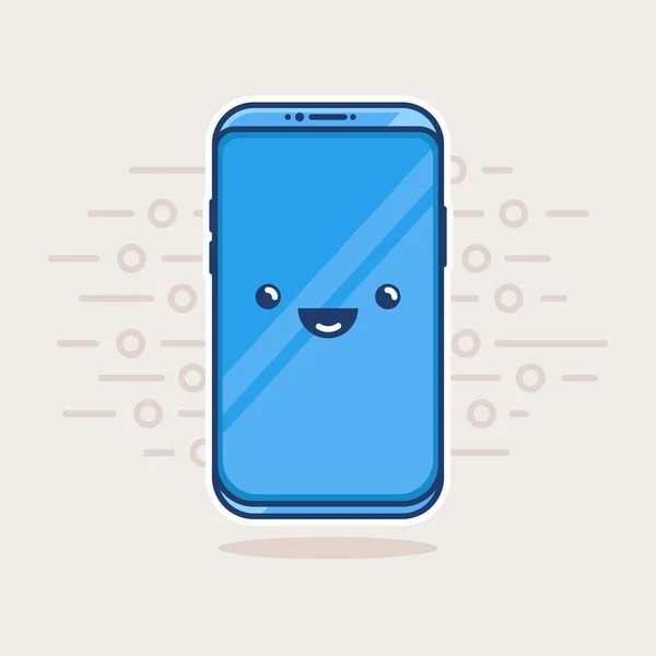 Ilustrace funny funny telefon — Stockový vektor