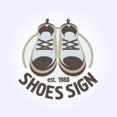 Bir Ayakkabı mağazası veya vintage tarzı atölyede için logo
