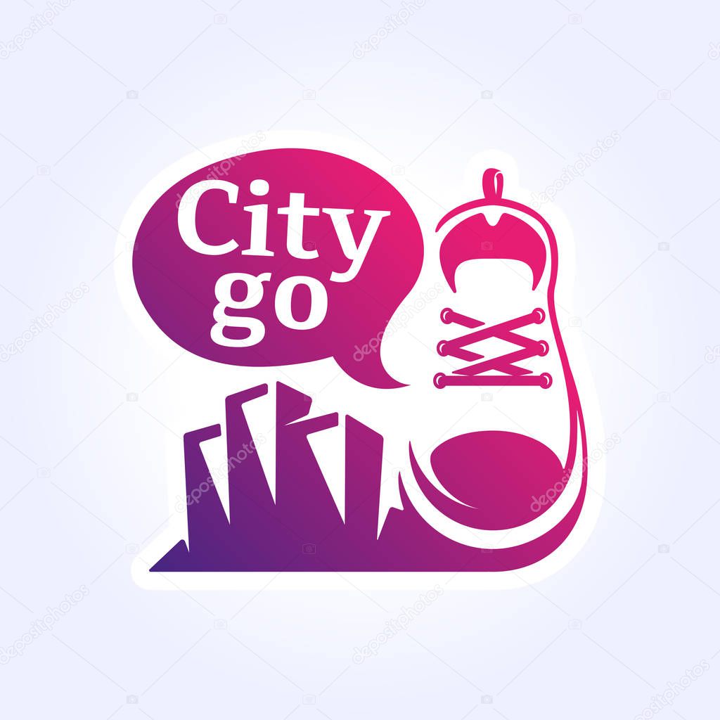 Sign for a shoe store or workshop in vintage style