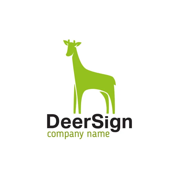 Logo młode jelenie czy sarny — Wektor stockowy