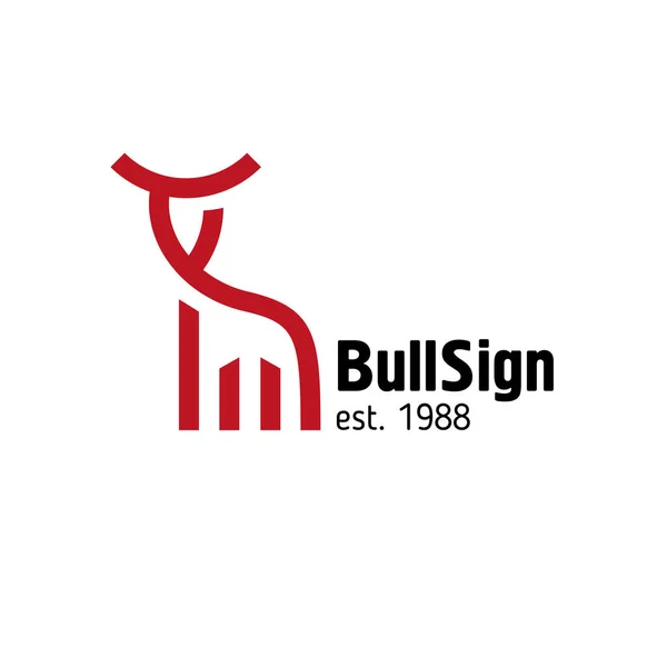 Logo Red Bulla w nowoczesnym stylu, grafik — Wektor stockowy