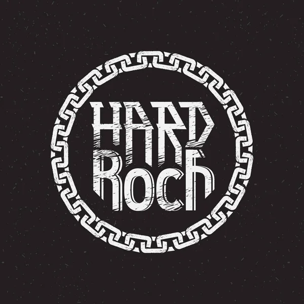 Impression sur chemise ou affiche de hard rock — Image vectorielle