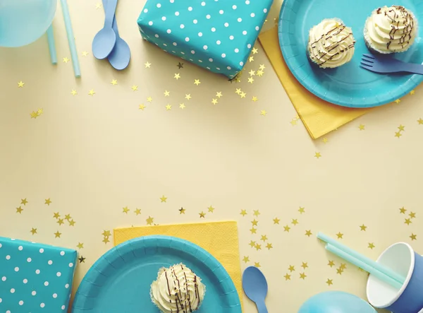 Parti için hazırlanan doğum günü tablo