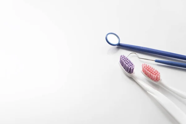 Zestaw narzędzi stomatologicznych — Zdjęcie stockowe