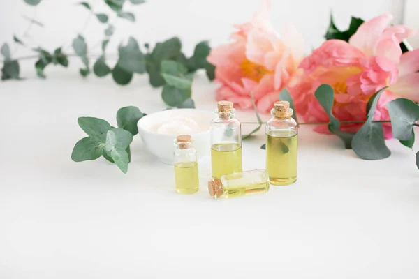 Domestic products for skincare — Stock Photo, Image