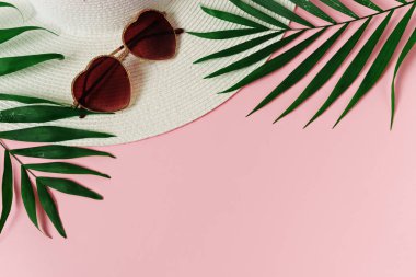 yaz aksesuarları. Üstten Görünüm