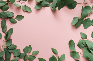 Okaliptüs ağacının yeşil yaprakları 