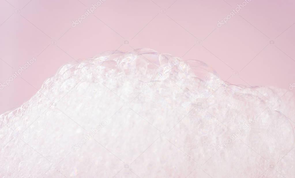 white foam bubbles