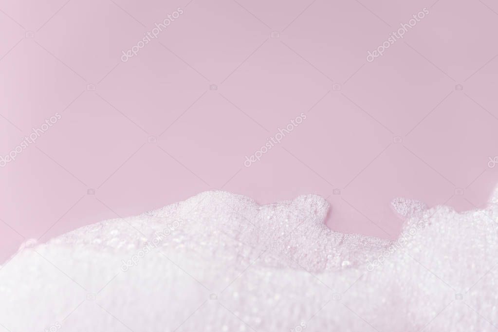 white foam bubbles