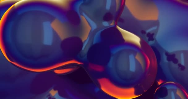 Resumo Renderizado Imagens Líquido Azul Abstrato Para Fundo Loop Sem — Vídeo de Stock