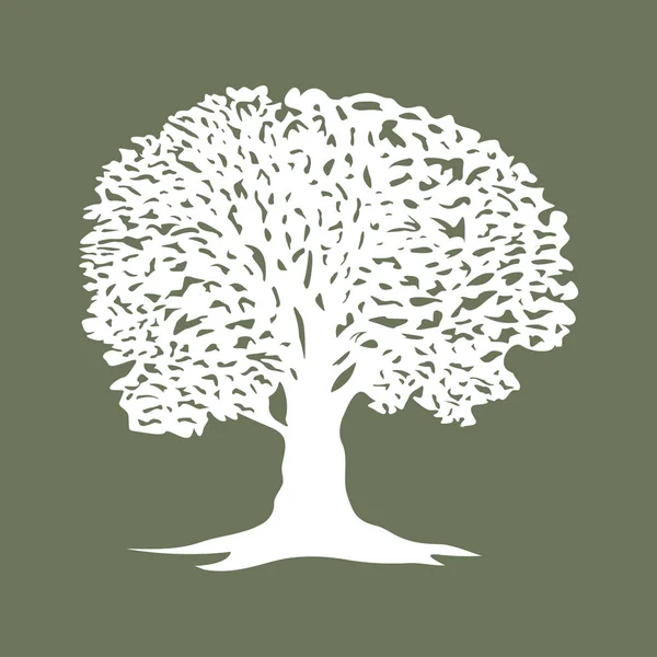 Güzel ağaç siluet simge web siteleri için