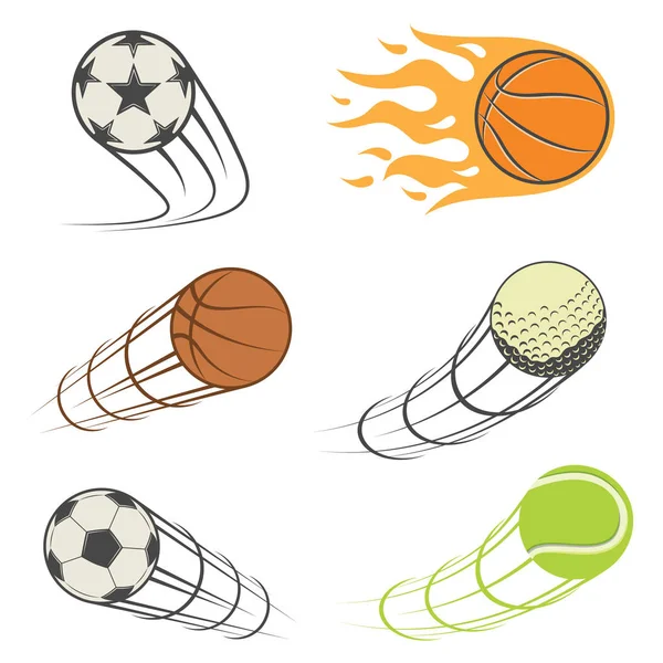 Set van sport ballen — Stockvector