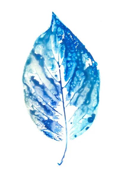 Ilustracja liść akwarela. — Zdjęcie stockowe