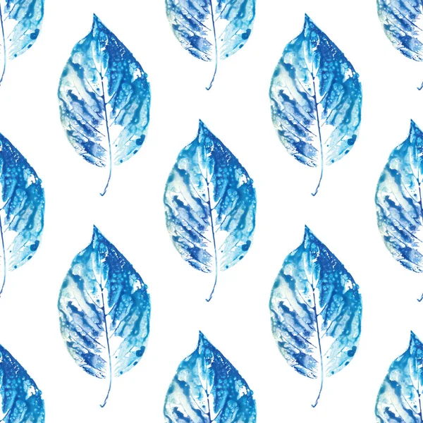 Aquarel blad patroon. — Stockfoto