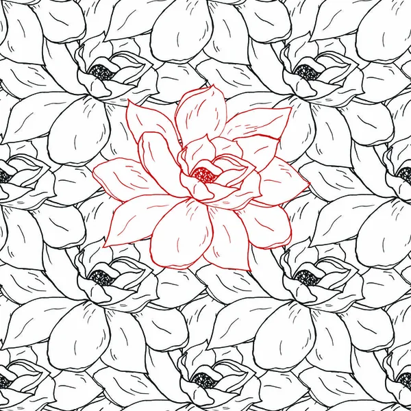 Kroki çiçek deseni