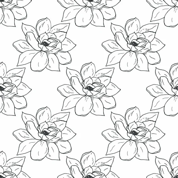 Σκίτσο λουλούδι μοτίβο — Διανυσματικό Αρχείο