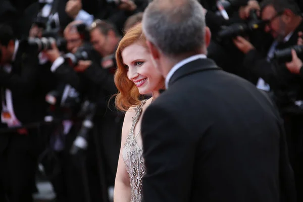 Jessica Chastain assiste au Monstre de l'Argent — Photo