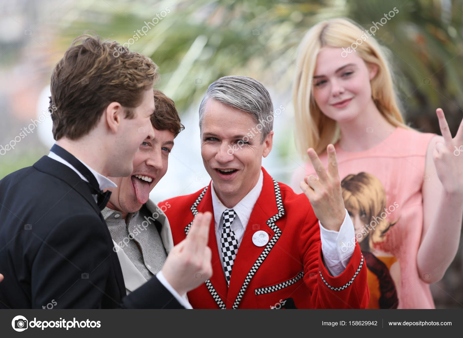 Aj Lewis Alex Sharp Elle Fanning And John Cameron Mitchell Stock Editorial Photo C Denismakarenko