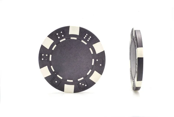 Casino chips isolated on white background — Stock Photo, Image