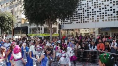 Limassol, Kıbrıs - 26 Şubat: Grand karnaval geçit, 26 Şubat 2017 Limassol, Kıbrıs
