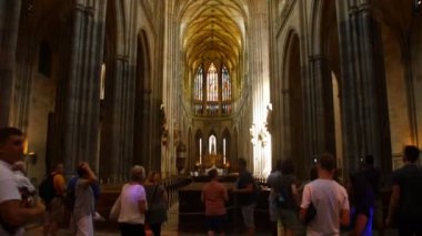 Prag - 15 Haziran: St. Vitus içinde üzerinde 13 Haziran 2017 Prag, Çek Cumhuriyeti katedral
