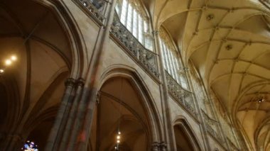 Prag - 15 Haziran: St. Vitus içinde üzerinde 13 Haziran 2017 Prag, Çek Cumhuriyeti katedral