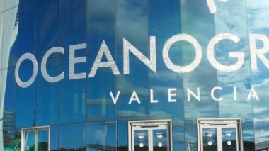 Valencia, İspanya, 10 Ocak 2018. Valencia, İspanya oşinografik kompleks yapı