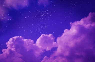 night sky with stars. clipart