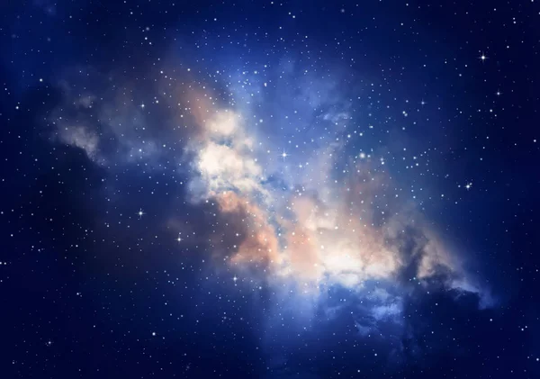 Yıldızlı gece gökyüzü.