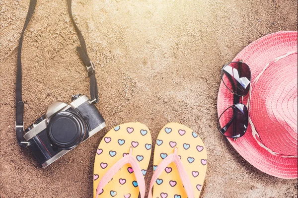 Aksesuarlar ile yaz konsepti