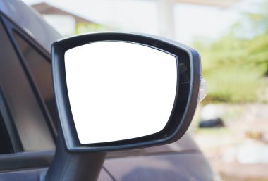 Bir arabanın dikiz aynası.