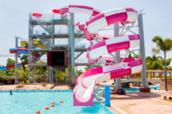 Unscharfe Aquapark Schieberegler Wasserpark Thailand — Stockfoto