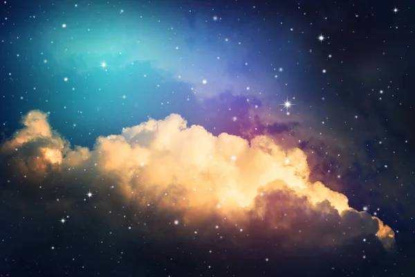 Space Night Sky Cloud Stars — Stock Photo, Image